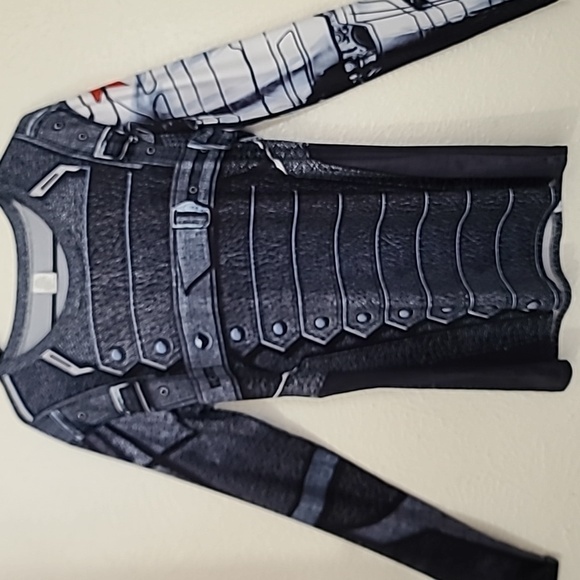 Marvel Winter Soldier Mens Graphic Compression Long Sleeve 3D Print Shirt Sz 2XL - Picture 4 of 15